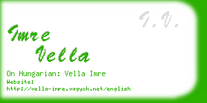 imre vella business card